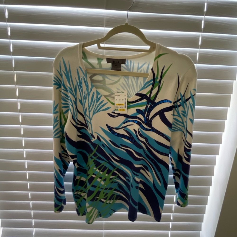 NWT NEVER WORN tropical sweater